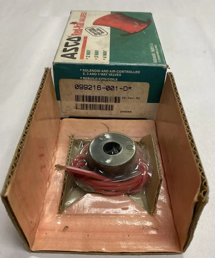 New | in-Stock ASCO 099216-001-D Solenoid Valves | Surplus Asset Holdings #1216286