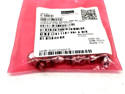 NEW HYLEC NICKEL PLATED BRASS CABLE GLAND 5MM M8 WADI