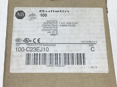 Allen-Bradley 100-C23EJ10 Contactor Ser C 6kV AC-1 690V 32A AC-12 20A