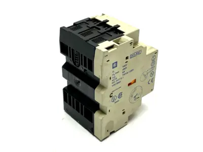 GV2-M07 | Telemecanique  Motor Circuit Breaker 1.6-2.5A w/ GV2-AN11 Auxiliary Block - For parts or not working