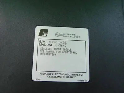 USED RELIANCE ELECTRIC 57411-2E