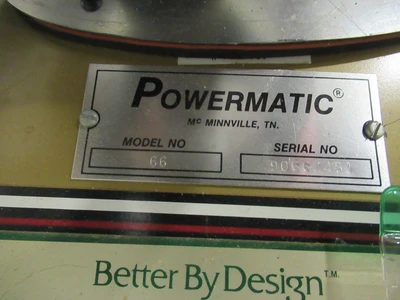 USED POWERMATIC 66
