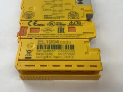 USED BECKHOFF TWINSAFE ETHERCAT 4-CHANNEL DIGITAL INPUT TERMINAL, 24VDC