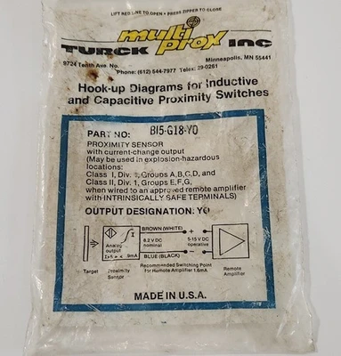 NEW Turck Bi5-G18-Y0