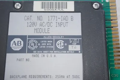 ALLEN BRADLEY 1771-IAD INPUT MODULE 1771IAD