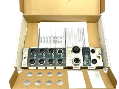 USED BALLUFF SILVER LINE I/O LINK MASTER NETWORK BLOCK, BNI PNT-508-105-Z015