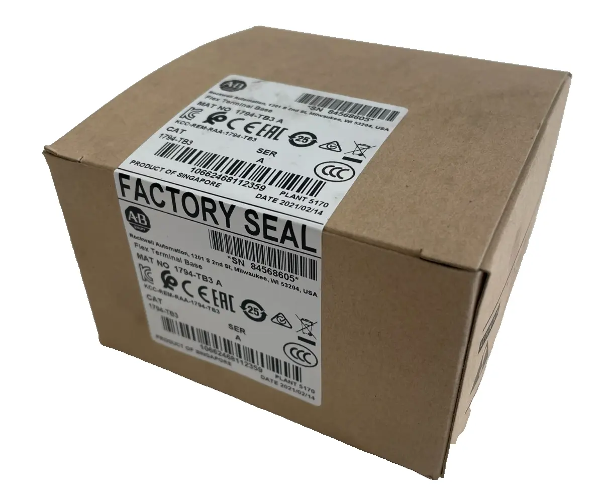 SEALED ALLEN BRADLEY 1794-TB3 TERMINAL BASE SER. A 1794TB3 NEW, SURPLUS