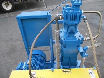 20 HP Hycomp, Boost Compressor, Nitrogen/Air/Gas Pressure Booster, 300-600 psi, 20-60 scfm