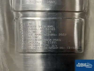 USED DCI 80 Gal DCI Reactor, 316 S/S, 30/140