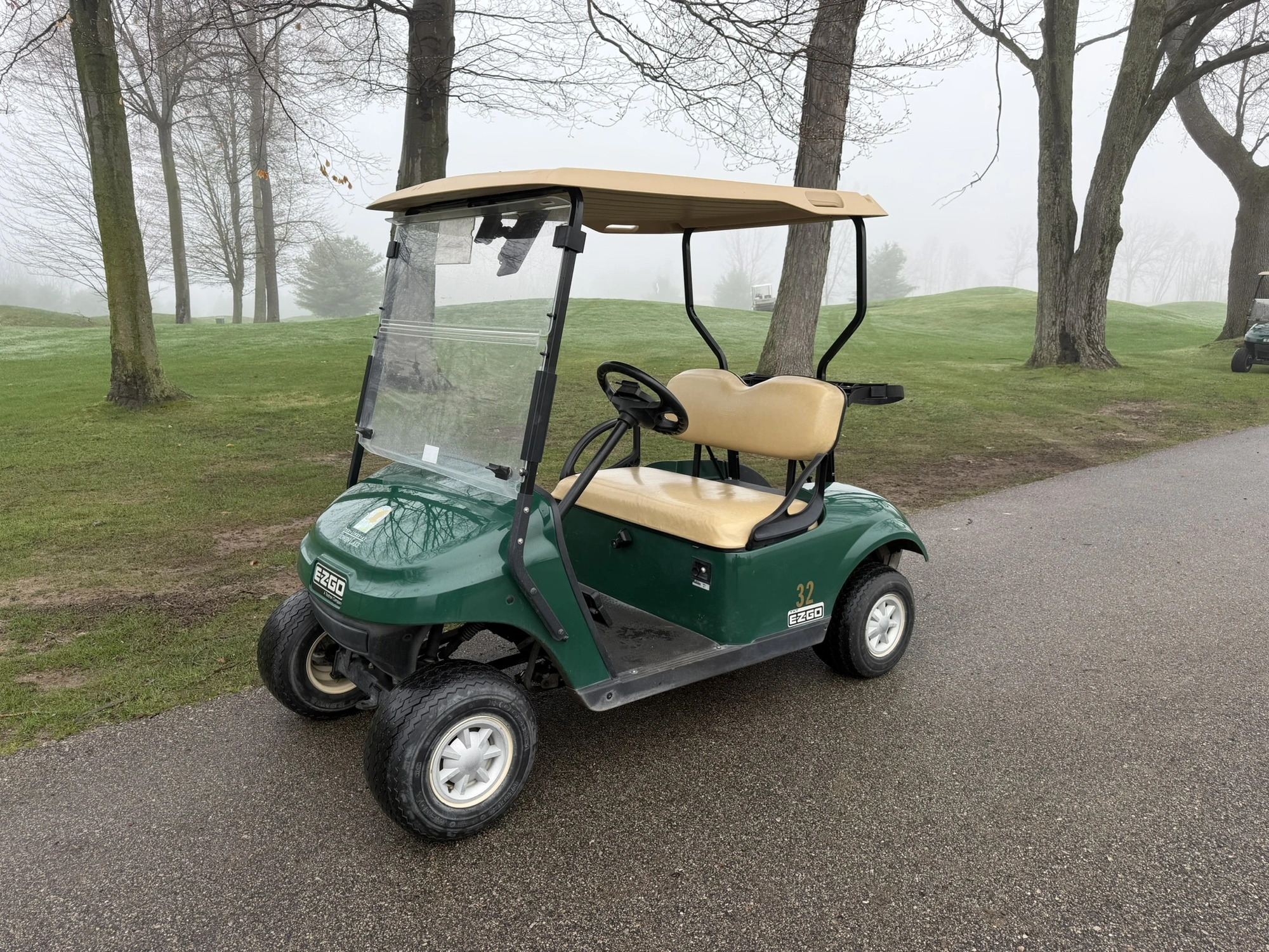 (1) 2017 E-Z-Go golf cart with a Kawasaki gas engine, model 625111G01, does not include Club canopy,...