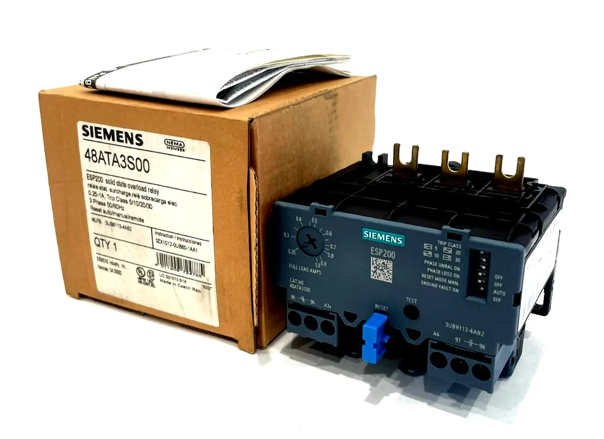 NEW SIEMENS 48ATA3S00 OVERLOAD RELAY