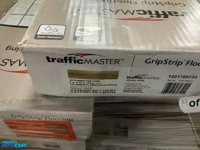 Pallet of Mixed Traffic Master Grip Strip Flooring