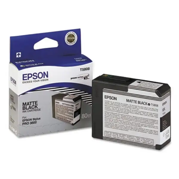 Used _UNKNOWN_ Epson T580 UltraChrome K3 Matte Black Ink 80ml for Stylus Pro 3800, 3880 - T58080N Ink Jet Printers Oklahoma US | Wide Image Solutions #1539079