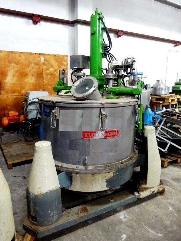 Ellerwerk 735 U-A perforate basket centrifuge, 316SS.