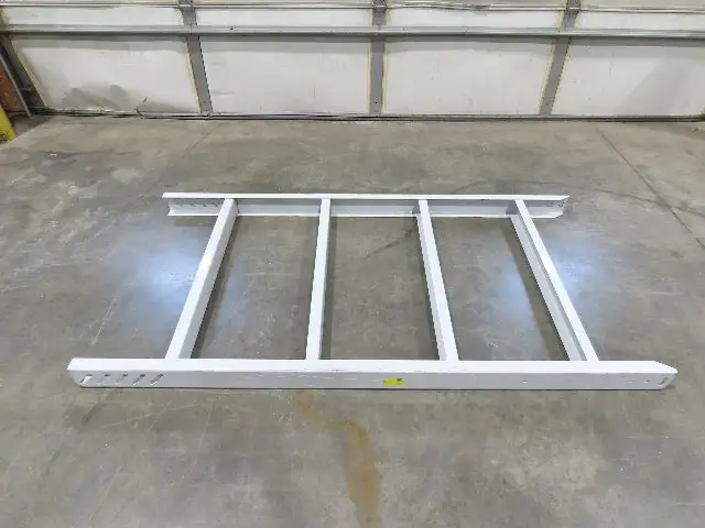 Hytrol HPS 37"W Conveyor Leg 72" Top Section Extension No Brackets WHITE