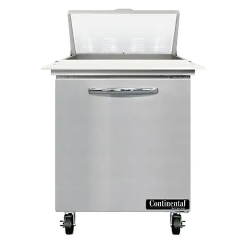 Continental SW27N8C 27" Sandwich/salad Prep Table W/ Refrigerated Base, 115v