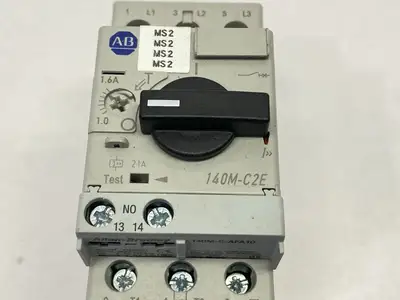 USED ALLEN-BRADLEY SER B MOTOR STARTER 1-1.6A W/ 140M-C-AFA10 CONTACT