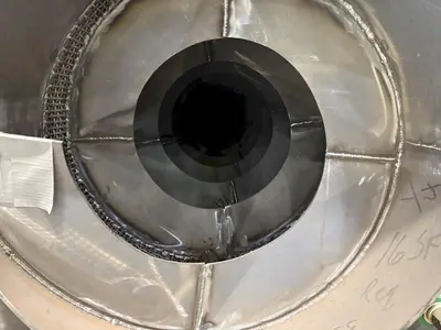 48" X 3-STAGE RANSOHOFF ROTARY DRUM BATCH AUTOMATIC PARTS DEBURR & WASHER SYSTEM, NEW 2013: YOBRO #24300