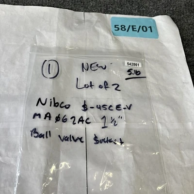 New | in-Stock Nibco S-45CE-V Valves/Fittings California US | Davliegogo LLC #1710550