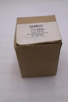 DUNGS  217-093A GAO-A4-4-6 COMBUSTION CONTROLS GAS PRESSURE SWITCH STK H563A