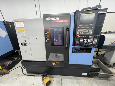 2014 DOOSAN LYNX 220A LATHES, SLANT BED, N/C & CNC | Wheeler Machinery Sales (1)