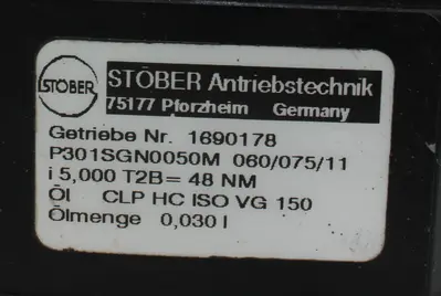 USED STOBER P301SGN0050M 060/075/11