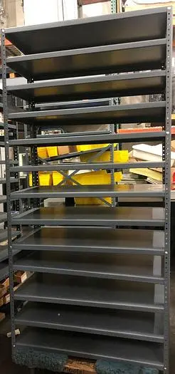 Open Bin Shelving without Bins, 13 Shelves