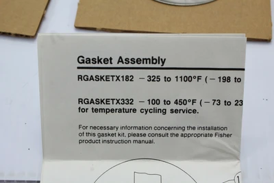 New | in-Stock Fisher Controls RGASKETX332 Valves/Fittings California US | Davliegogo LLC #1710334