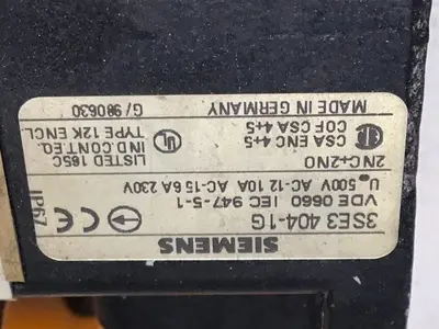 USED SIEMENS 3SE3 404-1G
