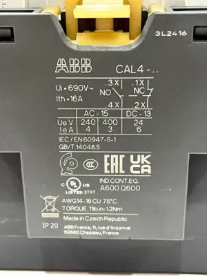 NEW ABB 1SBL387001R1311 CONTACTOR AF65-30-11-13 100-250V 50/60HZ