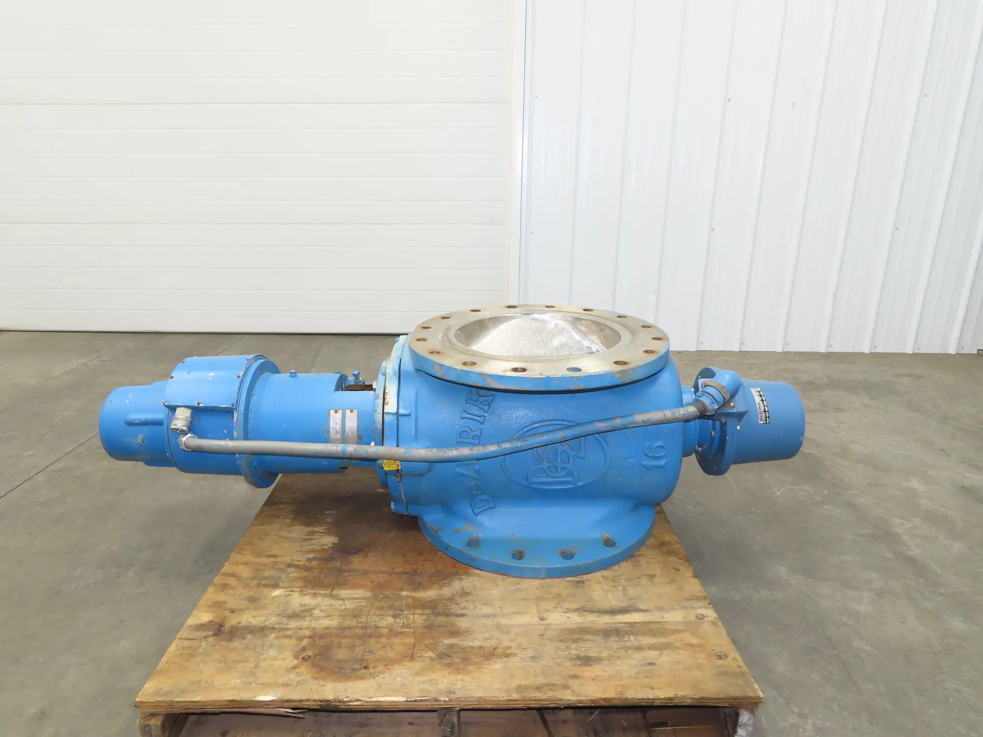 DeZurik 5-FV-156-89 Motorized Plug Valve 16" Flanged 2-Way 316 Stainless 275 CWP