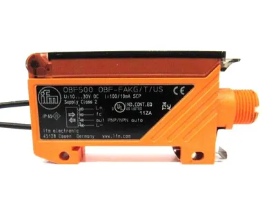 USED IFM EFECTOR OBF-FAKG/T/US FIBER OPTIC AMPLIFIER W/CABLE OBF500 OBFFAKGTUS