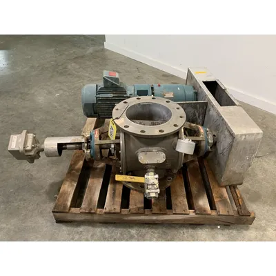 Used 10" Stainless Steel Flo-Tronics Rotary Airlock Feeder Valve