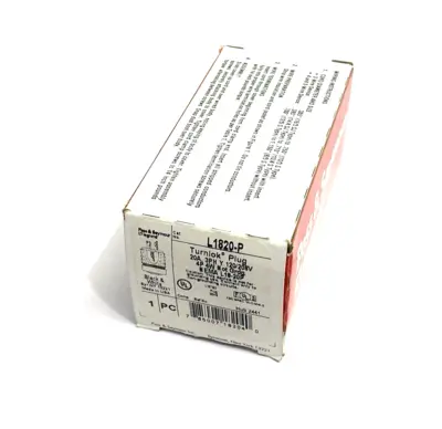 L1820-P | Pass & Seymour Legrand  Turnlok Plug 20A 3PH 120/208V 4P 4W - New Other