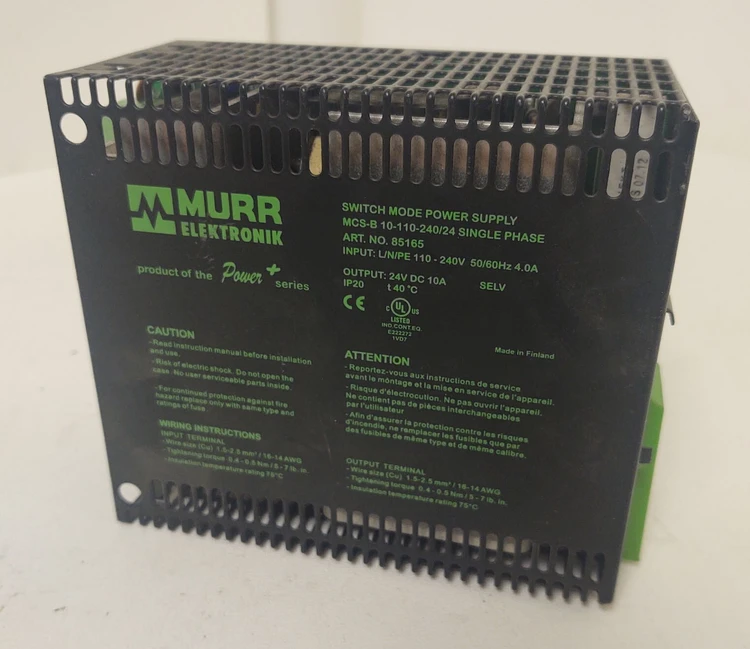 Used Murrelektronik MCS-B10-110-240/24 DIN Rail Power Supplies Kentucky US | Edwards Industrial Repair #1017605
