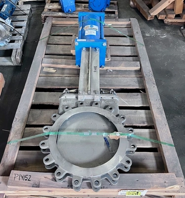 16" Orbinox Stainless Steel Air Operated Knife Gate Valve
