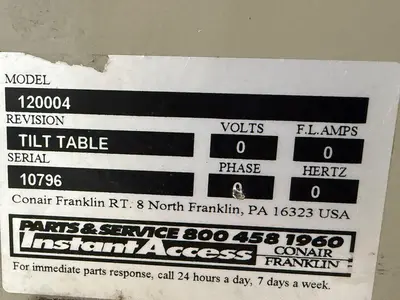 USED CONAIR FRANKLIN 120004