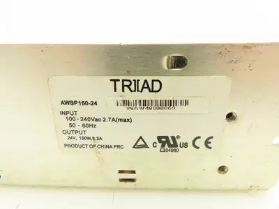Triad AWSP150-24 Power Supply 100-240V 2.7A Input 24V 150W 6.3A