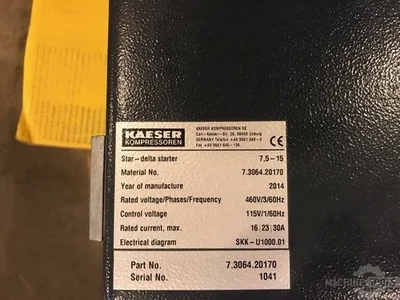 USED 2014 KAESER BB89C