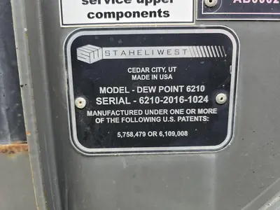 USED 2016 STAHELI-WEST DEW POINT 6210