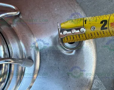 USED ALLOY PRODUCTS 45 LITER STAINLESS STEEL PRESSURE VESSEL 130 PSI