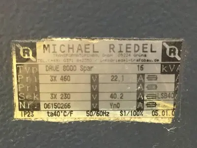 USED MICHAEL RIEDEL DRUE 8000 SPAR