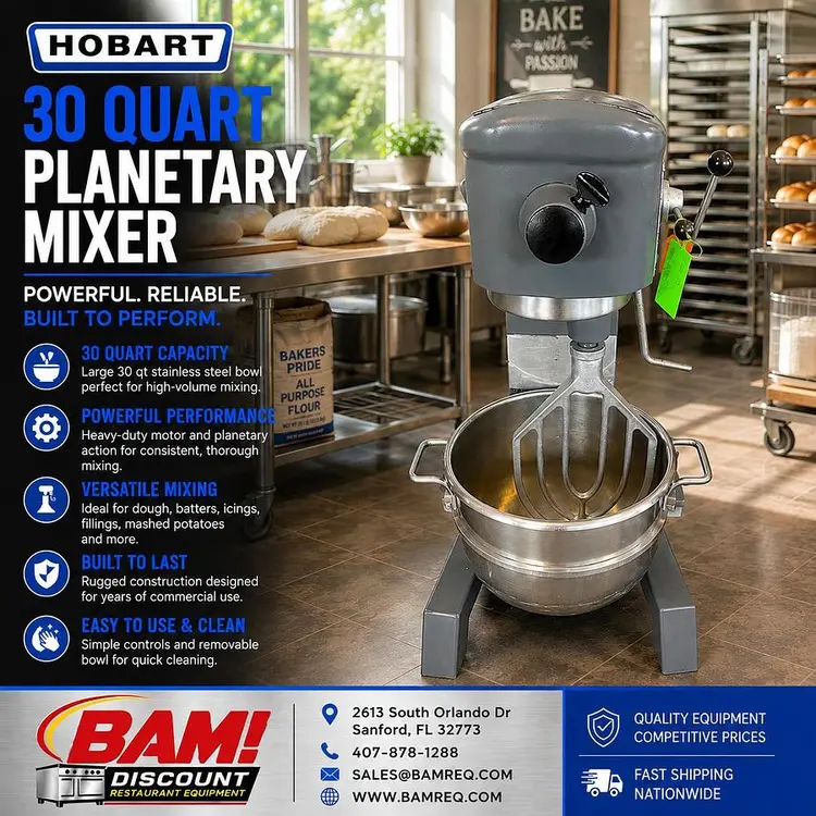 Used HOBART D-3001 Planetary Mixers Florida US | BAM Discount Restaurant Equipment #1353605