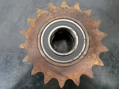Double Single Roller Chain Sprocket DS100A18 w/ Ball Bearing