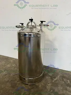 USED ALLOY PRODUCTS 30 LITER STAINLESS STEEL PRESSURE VESSEL 115PSI