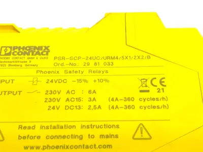 USED PHOENIX CONTACT EXTENSION MODULE 1 OR 2 CHANNEL