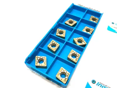 USED INGERSOLL CUTTING RHINOTURN CHIPBREAKER INSERT CNMG090408PC TT8125