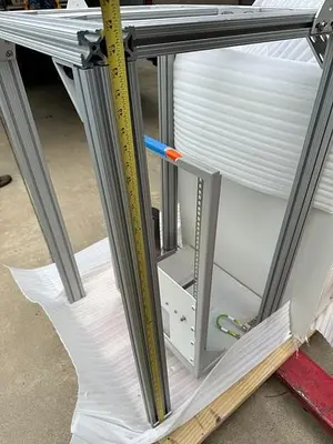 ALUMINUM STRUCTURAL FRAMING 26" W x 28" L x 44" H