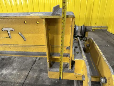 3 TON X 17' CLEVELAND TRAMRAIL UNDERSLUNG BRIDGE CRANE W/3-TON CM LODESTAR HOIST: STOCK #23053