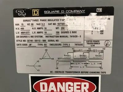 USED SQUARE D COMPANY CAT NO. 15T76H